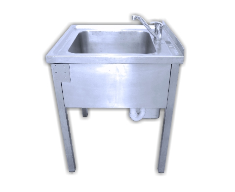 Einbeckenspüle Handwaschbecken mit Pendelbrause 950 x 850